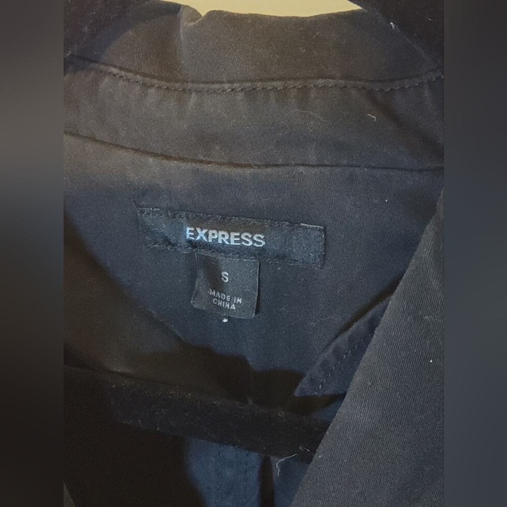 🍂 EXPRESS Incredibly SOFT Cotton Women's Short Jacket w/ Beautiful Button … - Picture 4 of 6